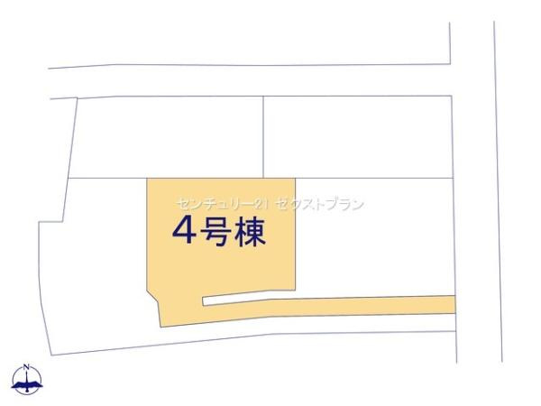 第13渋川八木原 4号棟の区画図|区画図