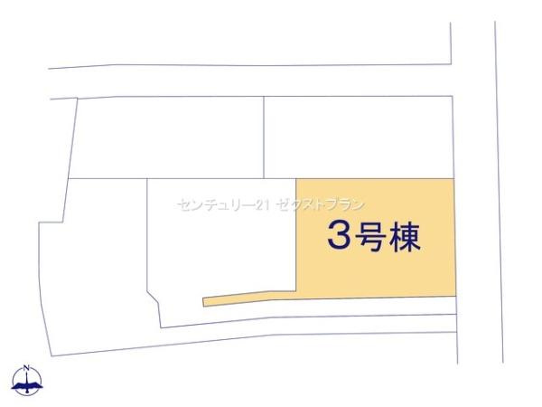 第13渋川八木原 3号棟の区画図|区画図