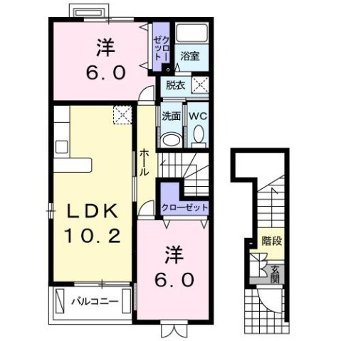 サニーセレーノⅡの間取り