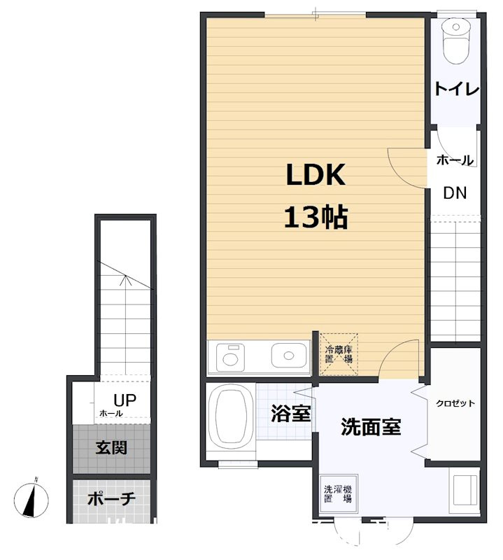 レコルト　Bの間取り