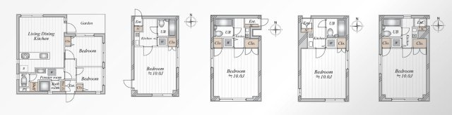 東京都品川区1棟マンション　ADLU 荏原　「2025年リノベーション済」の間取り