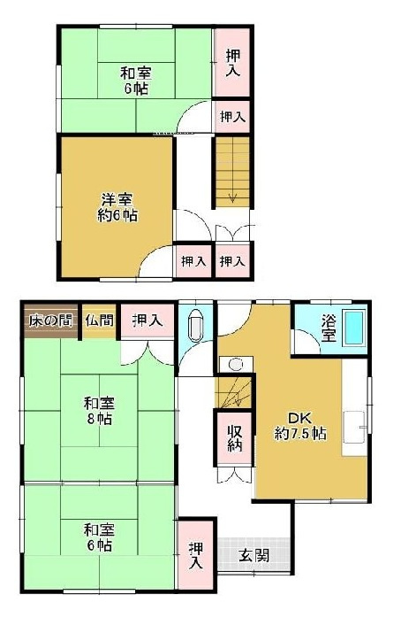 和歌山市松江北4丁目・土地・127352の区画図