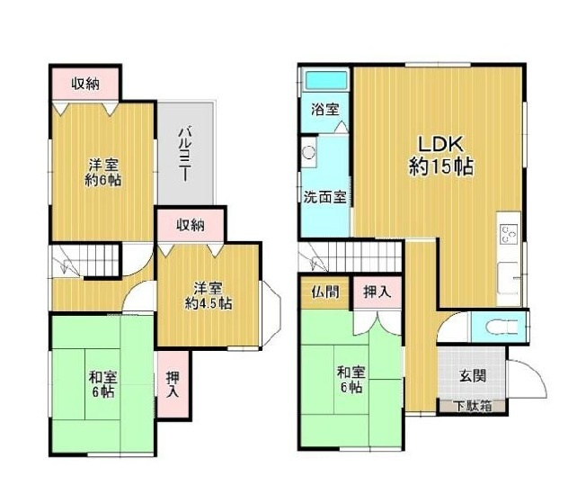 紀の川市長田中・中古戸建・116139の間取り