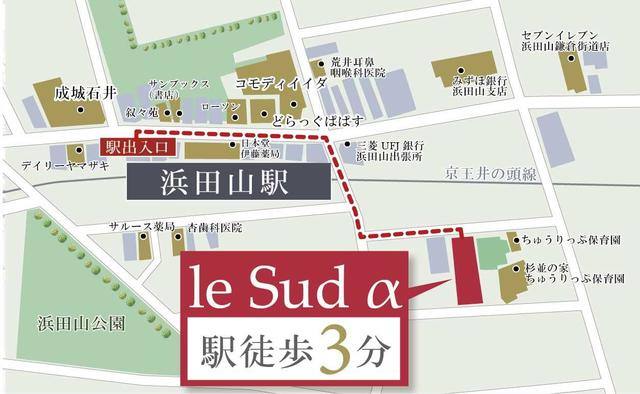 ｌｅ　Ｓｕｄ　αの地図