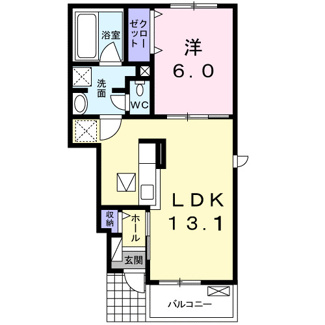 【間取り】 | フィオーレＡ