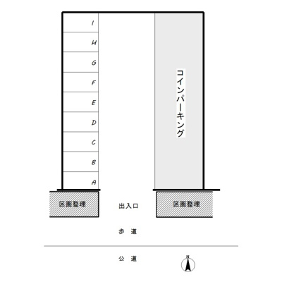 【区画図】 | 中央本町3丁目駐車場
