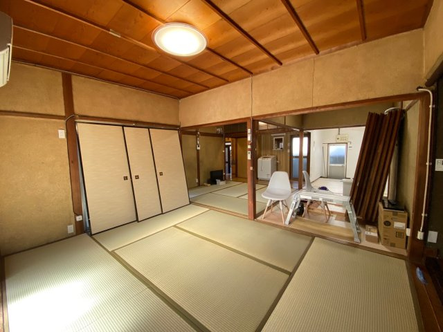 姫路市大津区天神町戸建　の内装|リフォーム中画像／南側和室から北を臨む