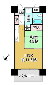 【間取り】 | 琵琶湖アーバンリゾート１番館