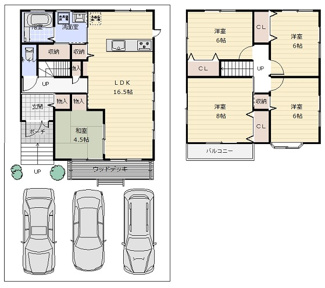 【間取り】 | 宇治市木幡御蔵山　中古戸建