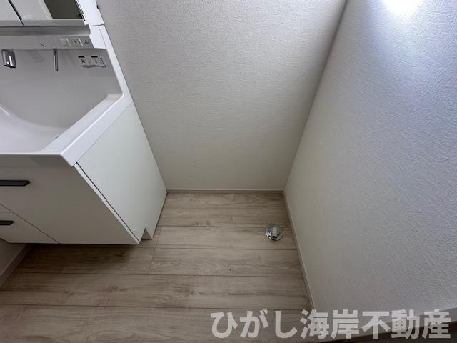 茅ヶ崎市若松町　新築戸建　全2棟　のランドリースペース|洗濯機置場