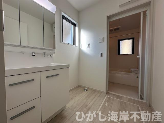 茅ヶ崎市若松町　新築戸建　全2棟　の脱衣所|脱衣スペース