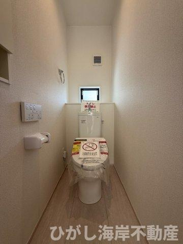 平塚市大島　新築戸建　全４棟のトイレ|洗浄機能付きお手洗い