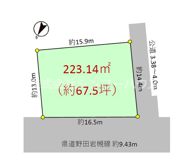 【土地図】 | さいたま市岩槻区城町一丁目　土地 | 岩槻区城町一丁目約67坪の土地です！