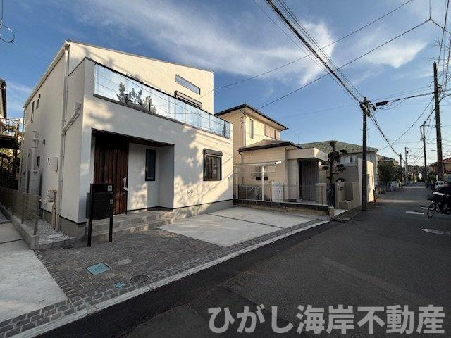 茅ヶ崎市東海岸南4丁目　新築戸建　全2棟の前面道路含む現地写真|現地外観