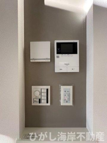 茅ヶ崎市東海岸南4丁目　新築戸建　全2棟のセキュリティ|TVモニター付きインターフォン