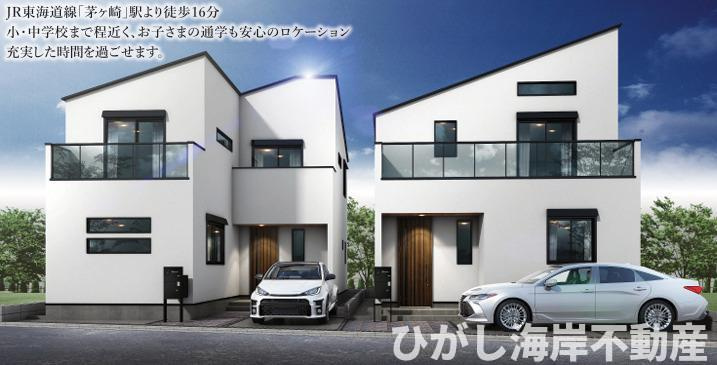 茅ヶ崎市東海岸南4丁目　新築戸建　全2棟の外観パース|イメージパスですので実際のものと少異なります    　

