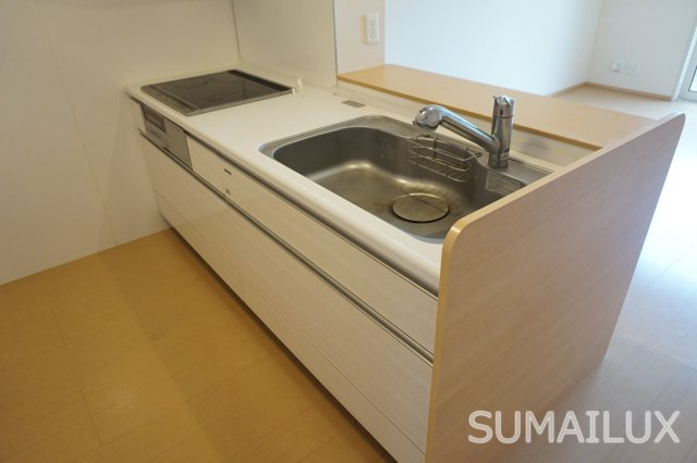 熊本市南区近見３丁目のアパートのキッチン