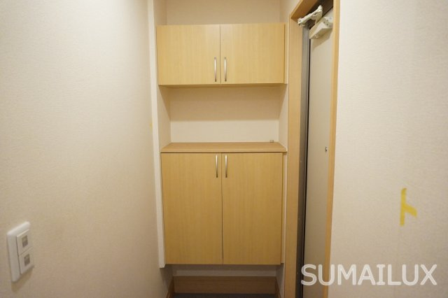 熊本市南区近見３丁目のアパートの玄関