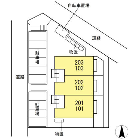 セントポーリア　　刈谷市近郊の賃貸ならクラスホーム刈谷の区画図