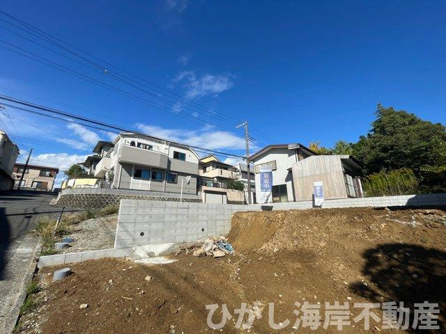 横浜市南区中里３丁目　新築戸建　全２棟の外観|11月3日撮影　建築前　現地外観