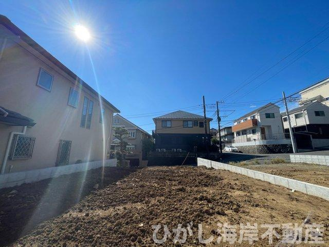 横浜市南区中里３丁目　新築戸建　全２棟の展望|11月3日撮影　建築前　現地外観