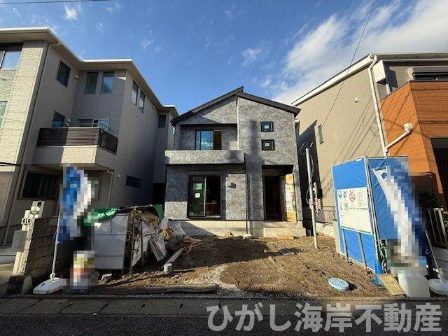 平塚市平塚１丁目　新築戸建　全1棟の外観|11月10日撮影　建築中　現地外観