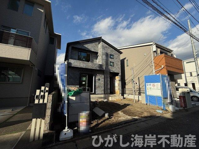 平塚市平塚１丁目　新築戸建　全1棟の外観|11月10日撮影　建築中　現地外観