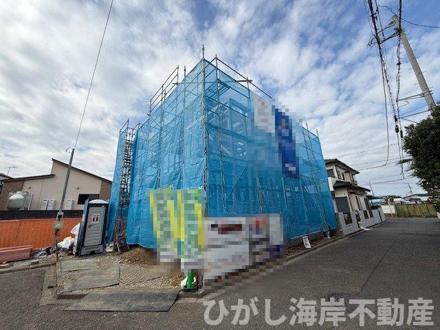 平塚市大神3丁目　新築戸建の外観|11月8日撮影　建築中　現地外観