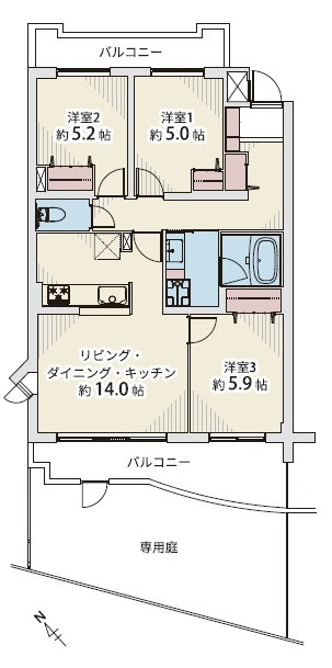ウィンベルコーラス朝霞の間取り