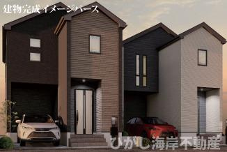 平塚市中里　新築戸建　全２棟の外観|イメージパスですので実際のものと多少異なります
