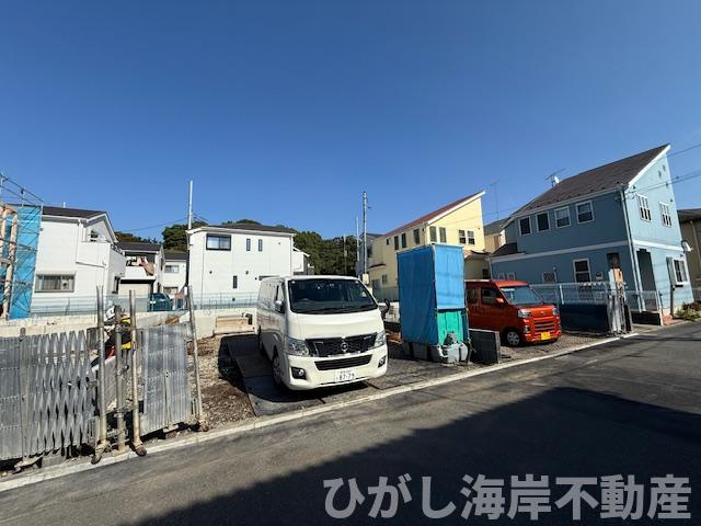 茅ヶ崎市甘沼　　新築戸建　全4棟の外観|10月30日撮影　建築中　現地外観
