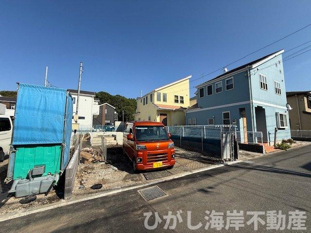 茅ヶ崎市甘沼　　新築戸建　全4棟の外観|10月30日撮影　建築中　現地外観