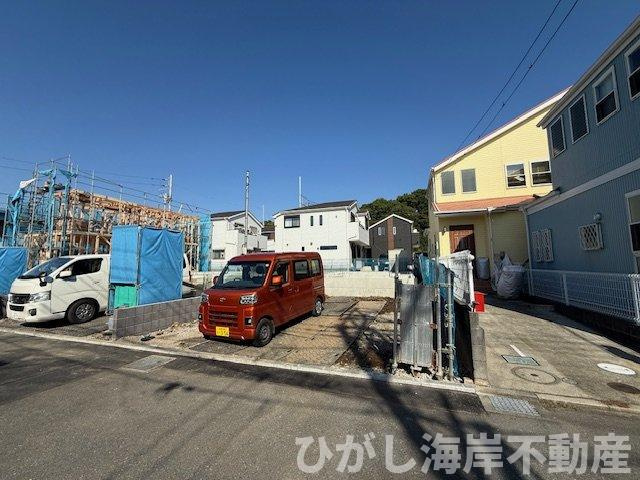 茅ヶ崎市甘沼　　新築戸建　全4棟の外観|10月30日撮影　建築中　現地外観