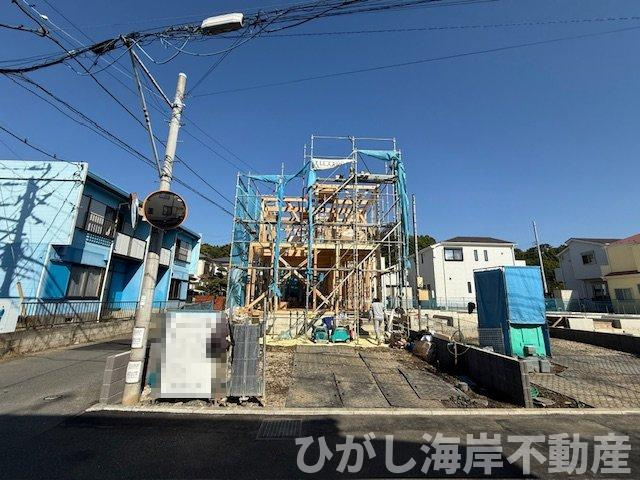 茅ヶ崎市甘沼　　新築戸建　全4棟の外観|10月30日撮影　建築中　現地外観