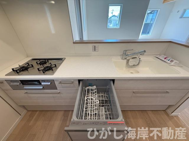 茅ヶ崎市香川5丁目　新築戸建　全10棟のキッチン|食洗器付きシステムキッチン