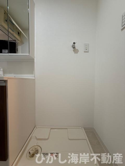 ライフコア茅ヶ崎のランドリースペース|新規リフォーム完了！　洗濯機置場