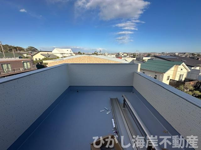 藤沢市辻堂東海岸1丁目　新築戸建　全２棟の展望|1月11日撮影　ルーフバルコニーからの眺望