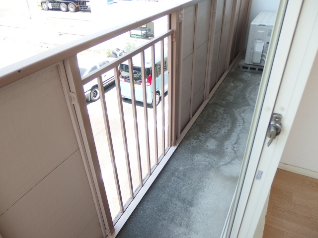 グランパスＢのバルコニー