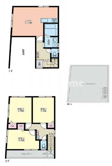葛飾区東四つ木1丁目中古住宅の間取り|新規内外装フルリフォーム施工が完了致しましたのでいつでも内覧が可能です。