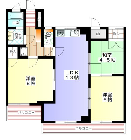 【間取り】 | メゾンドール黄金