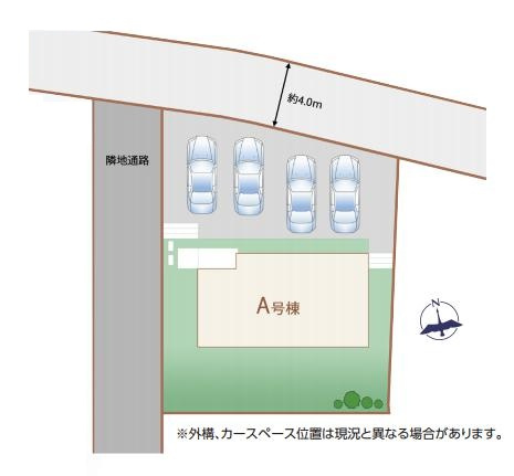 水戸市見川3丁目　新築戸建の区画図