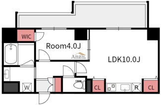 【間取り】 | ラ・ピシーヌ南堀江 | 1LDｋ（37.2㎡）です！