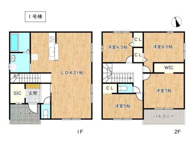 【間取り】 | 姫路市河間町1期／全1棟