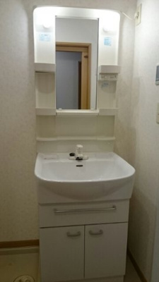 【洗面所】 | エスポワールらん | 使いやすい洗面所です