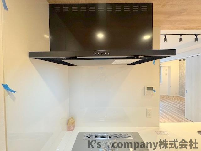 ◎茅ヶ崎市元町　ジオ茅ヶ崎フレシアのキッチン|お手入れのしやすいスリムタイプのレンジフード☆