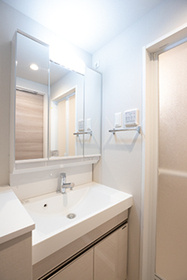 グロリアコート市川の独立洗面台