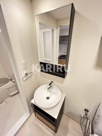 ガゼルコーヴ高倉の洗面所|広い洗面スペース