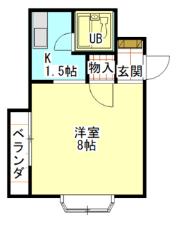 【間取り】 | コーポホワイト名草