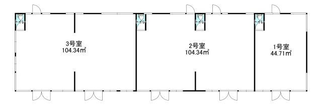 粟宮貸店舗・事務所の間取り