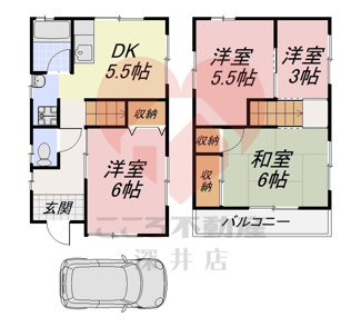 【間取り】 | 堺市中区八田西町戸建